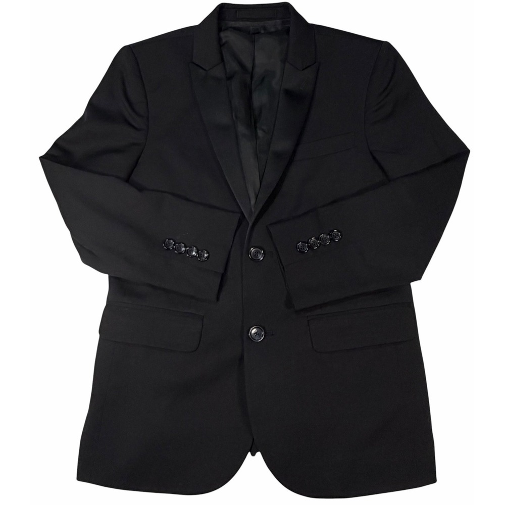 J.Crew Crewcuts Ludlow Boys Tuxedo Jacket$298 Italian Wool #34245 Black Size 12